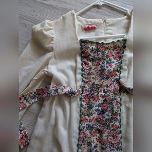 Vintage Boho Prairie Dress